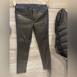 Rag & Bone half leather half Jeans brand new never worn size 27
